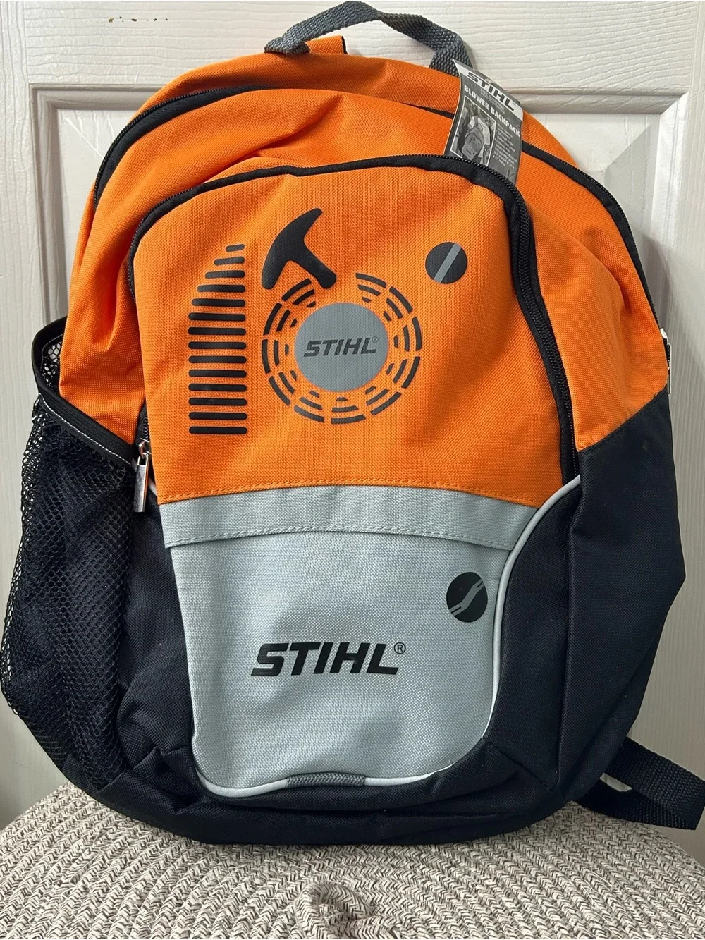Stihl Blower School Backpack for Kids NWT Orange Black - Picture 2 of 8